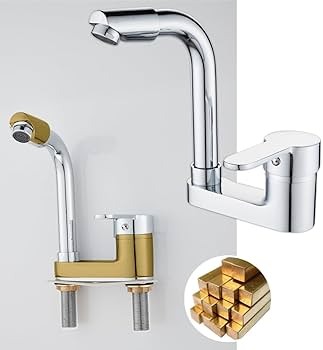 Amazon | Maynosi 洗面台蛇口 2穴洗面用水栓 洗面台用 洗面水栓